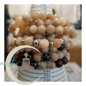 NEW "Inspire" Sunstone and Garnet Stacking Bracelets, OS, $20 each or 3 for $50